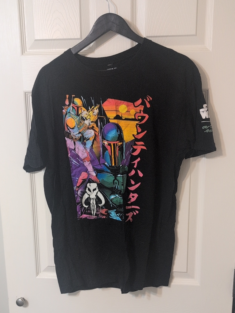Star Wars Black Graphic Boba ferr & Mythosaur T-Shirt
